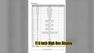 11 6-Zoll-IPS-TFT-Anzeigemodul 140 x 1920 MIPI-Schnittstelle