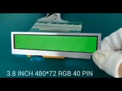 3,8 Zoll Stangen-Art TFT LCD, 480X72 Entschließung, 40 Stift-RGB-Schnittstelle, 300cd/m2,