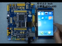 5 Zoll TFT-Display-Modul mit PCBA und Touch-Panel, SPI-Schnittstelle, Auflösung 800X480, 400c/d