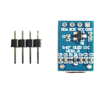 0.42 Inch PMOLED Display , 72X40,  IIC/SPI Interface , 16 PINS Oled Module