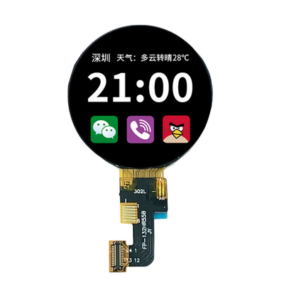 1.32 Inch Round TFT Display 360x360 QSPI Interface 450CD/M2 Circular TFT