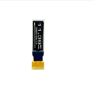 0.86 Inch PMOLED Module Display,  96x32  Resolution , 28 Pins  I2C Interface,  Driving IC SSD1316Z2