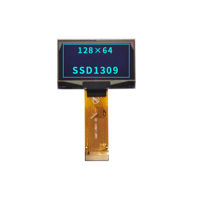 1.54 Inch PMOLED Display Module,  128x64 Resolution,  24 PINS  3/4 SPI I2C Interface