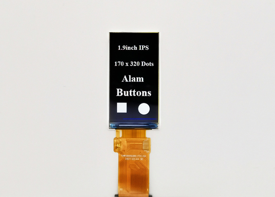 1.9 Inch Bar TFT,  170x320 30 Pins MCU Interface , 500cd/M2 Driving IC ST7789V
