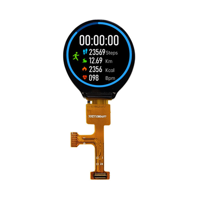 1.09 Inch Round LCD Module 240x240 MCU Interface 350 CD/M2
