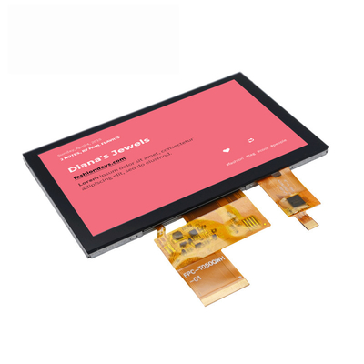 800x480 Touch Screen TFT Display 5 Inch 40 PINS 24bit RGB 420 CD/M2