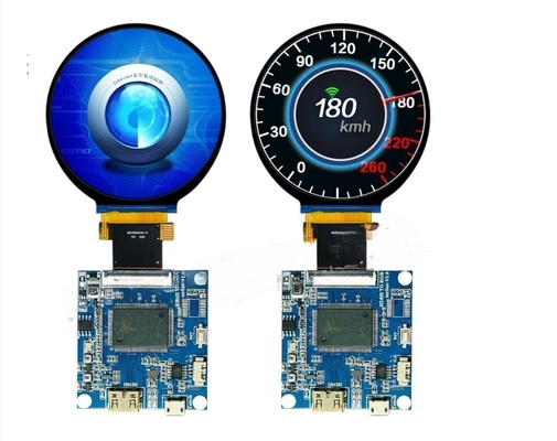 2.76 Inch Round TFT Display With HDMI Board  480x480 Resolution HDMI Interface 450 C/D