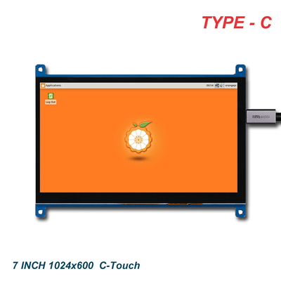 7 Inch TFT LCD Display Module,  With PCBA  TYPE-C Interface,  1024X600 Resolution, 350c/D
