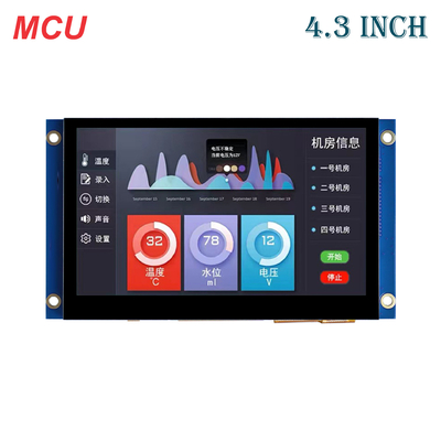 4.3 Inch TFT LCD Display Module, With PCBA and Touch Panel,  16-Bit 8080 Interface 480X272 Resolution