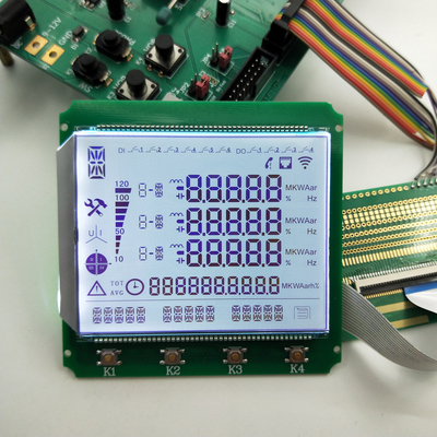 3.8 Inch Segment FSTN Lcd Display Module 1/8Duty 1/4 Bias COG+BL+FPC Connecting