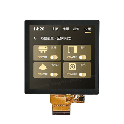 SPI+RGB Interface , TFT LCD Display Module,  4 Inch 480x480 Resolution,  300nits