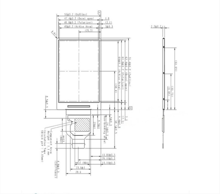 SPI+RGB Interface Transflective Sunlight Readable TFT Display 3 Inch 640*480 Resolution