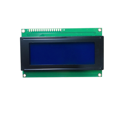 2.5 Inch Character Lcd Display， 20x4 STN Yellow / Blue 1/16 Duty 1/5 Bias