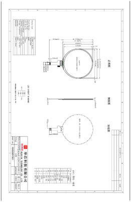 2.08  inch round tft display module  360x360 dots QSPI interface driving IC GC9B72