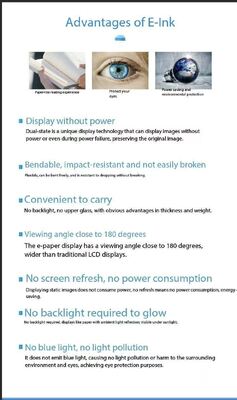 4.2 inch E-paper Display with 400x300 Resolution and 180° View Angle