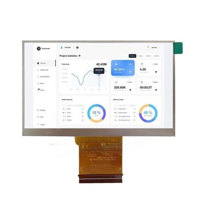 1000nits, Lvds-Schnittstelle TFT-LCD-Display-Modul, 4,3 Zoll 1920x1080 Auflösung