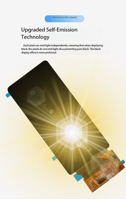 6.39" AMOLED Display Module 500nit Brightness ,1080 x 2340  MIPI 4LANE Interface,Driving IC SD5207,Display Colors 16.7M
