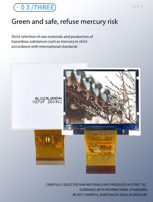 2.3 Inch IPS TFT Color Display with 320*240 Resolution and RGB 6BIT Interface