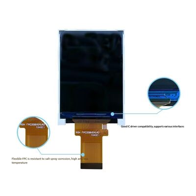2,0 Zoll IPS TFT Farbdisplay mit MCU 6-Bit-Schnittstelle, All View, 3 LEDs Hintergrundbeleuchtung und 240x320 Auflösung ST7789V IC