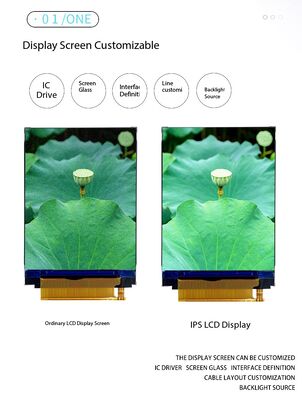 2,4-Zoll-IPS-TFT-Farbdisplay mit 480 (RGB) x 640 Auflösung IC ST7701S MIPI 2-spurige Schnittstelle 300 Nits Helligkeit All View 4 LEDS Farb-TFT-LCD-Bildschirm
